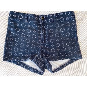 Dark blue patterned shorts